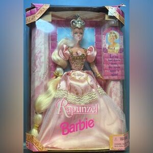 Barbie Rapunzel Doll with Pink Gown